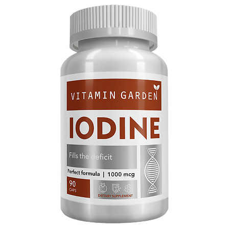 Vitamin Garden Йод/Iodine 1000 мкг капсулы массой 400 мг 90 шт