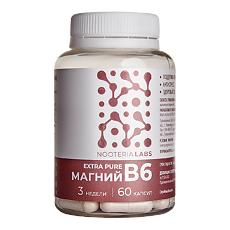 Купить Nooteria Labs Магний B6 Extra Pure капсулы массой 730 мг 60 шт цена