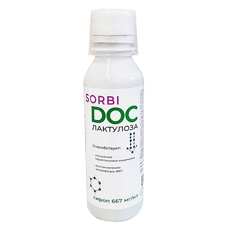 SORBIDOC Сироп лактулозы 667 мг/мл фл 200 г 1 шт