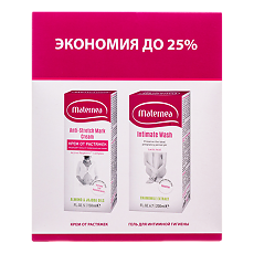 Купить Набор Maternea Крем от растяжек Anti-Stretch 150 мл+Гель для интимной гигиены Intimate Wash 200 мл 1 уп цена