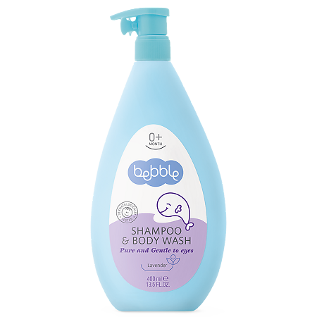 Bebble Шампунь для волос и тела детский с лавандой Shampoo & Body Wash 0+ 400 мл 1 шт