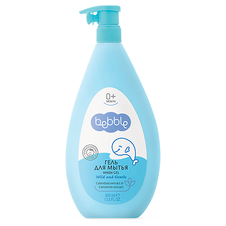 Изображение товара Детский гель для мытья Bebble Wash Gel 0+ 400 мл для нежной кожи малышей