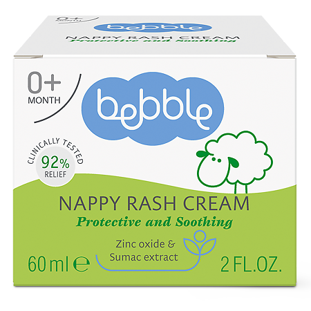 Bebble Крем от опрелостей и кожных раздражений Nappy Rash Cream 0+ 60 мл 1 шт