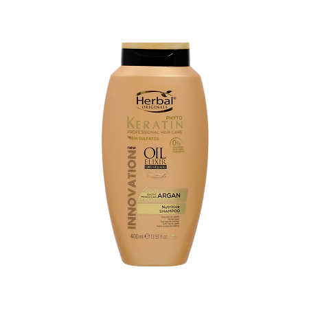 Herbal Originals Шампунь фито-кератин для волос Эликсир с маслом Арганы 400 мл 1 шт