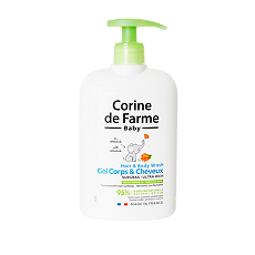 Купить Corine de Farme Baby Детский гель для тела и волос ультрапитательный очищающий с календулой 500 мл 1 шт цена