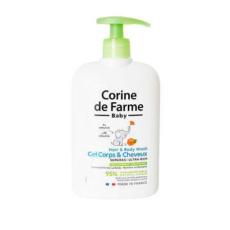 Corine de Farme Baby Детский гель для тела и волос ультрапитательный очищающий с календулой 500 мл 1 шт