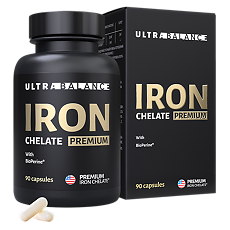 Купить Железо Хелат Премиум/Iron Chelate Premium UltraBalance капсулы по 300 мг 90 шт цена