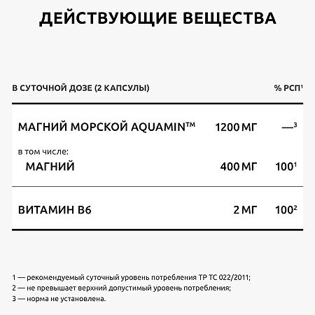 Магний B6/Magnesium Vitamin B6 Premium UltraBalance капсулы по 700 мг 60 шт