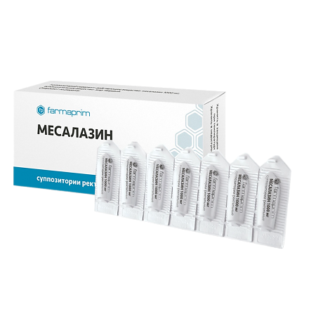 Месалазин суппозитории ректальные 1000 мг 14 шт