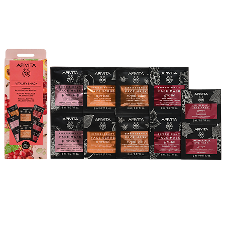 Apivita Express Beauty Набор Vitality Snack экспресс-масок для лица Антивозраст 1 уп