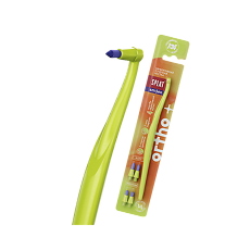 Изображение товара Splat Инновационная монопучковая зубная щетка Smilex Ortho+ со сменными головками 1 шт