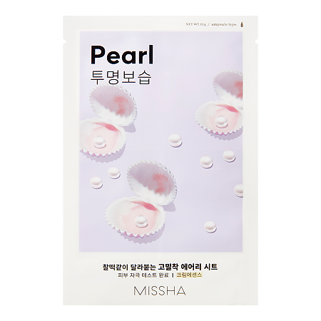 Изображение товара Маска для лица MISSHA Airy Fit Mask Pearl для увлажнения и сияния кожи