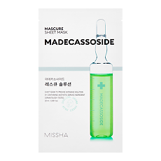 Купить MISSHA Mascure Маска SOS с мадекассосидом для восстановления ослабленной кожи 27 мл 1 шт цена
