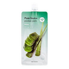 Купить MISSHA Pure Source Pocket pack Маска кремовая ночная с экстрактом алоэ 10 мл 1 шт цена