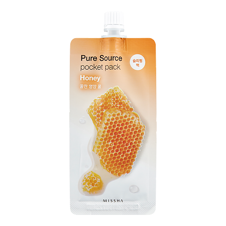 Изображение товара MISSHA Pure Source Pocket pack Маска кремовая ночная с экстрактом меда 10 мл 1 шт