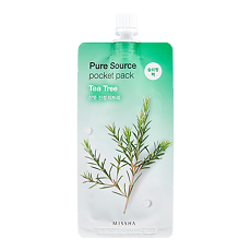 Купить MISSHA Pure Source Pocket pack Маска кремовая ночная с экстрактом чайного дерева 10 мл 1 шт цена