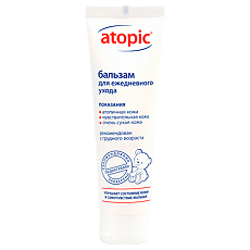 Купить Атопик (Atopic) Бальзам для ежедневного ухода за атопичной,сухой и чувствительной кожей 0+ 100 мл 1 шт цена