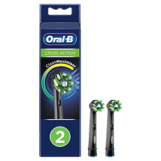 Купить Oral-B Насадка для электрической зубной щетки CrossAction CleanMaximiser EB50BRB черные 2 шт цена