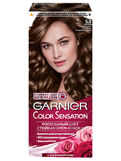 Купить Garnier Color Sensation Краска для волос 5.0 Светлый Каштановый 1 шт цена