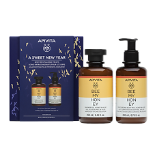 Купить Apivita Bee My Honey Набор Гель для душа с медом и алоэ 250 мл+Лосьон для тела увлажняющий с медом и алоэ 200 мл 1 уп цена