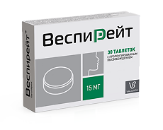 Изображение товара Веспирейт таблетки с пролонг высвобождением 15 мг 30 шт