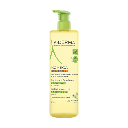Изображение товара A-Derma Exomega Control Смягчающее масло для душа 750 мл 1 шт