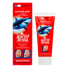 Купить LEMILIE Гель для растирания ног в области большого пальца Акулий жир и лавр благородный Шишкомаз 75 мл 1 шт цена