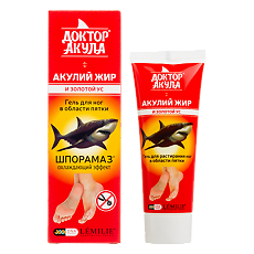 Купить LEMILIE Гель для растирания ног в области пятки Акулий жир и золотой ус Шпорамаз 75 мл 1 шт цена