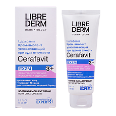 Купить Librederm Cerafavit Крем-эмолент успокаивающий с коллоидной овсянкой, церамидами и пребиотиком 75 мл 1 шт цена