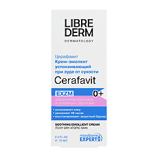 Купить Librederm Cerafavit Крем-эмолент успокаивающий с коллоидной овсянкой, церамидами и пребиотиком 75 мл 1 шт цена