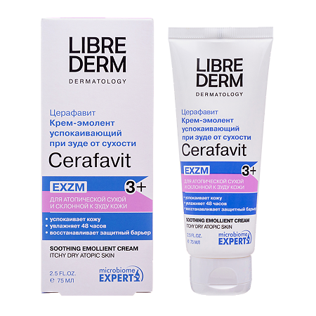 Librederm Cerafavit Крем-эмолент успокаивающий с коллоидной овсянкой, церамидами и пребиотиком 75 мл 1 шт