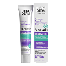 Купить Librederm Allersain Крем легкий увлажняющий для чувствительной нормальной и комбинированной кожи 40 мл 1 шт цена