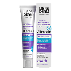 Купить Librederm Allersain Крем увлажняющий насыщенный для сухой чувствительной кожи 40 мл 1 шт цена