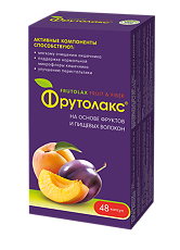 Купить Фрутолакс на основе фруктов и пищевых волокон капсулы массой 0,35 г 48 шт цена