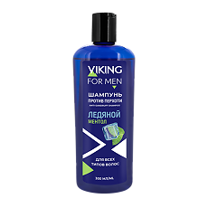 Купить Viking Шампунь для мужчин против перхоти Ледяной Ментол 300 мл 1 шт цена