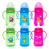 Курносики бутылочка для кормления с ручками,широким горлом и силиконовой соской молочной арт.11009 6+ 250 мл 1 шт