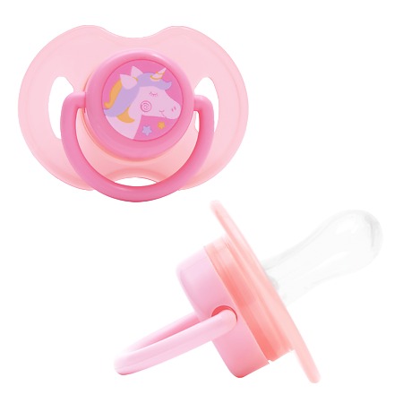 Изображение товара Курносики соска-пустышка силиконовая каплевидная Единорожек арт.13074 0+ 1 шт