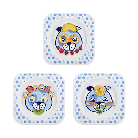 Курносики тарелочка детская для вторых блюд Веселый поваренок Щенок арт.17372 1 шт