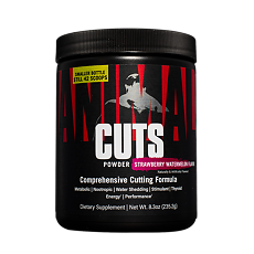 Купить Энимал Катс Паудер / Animal Cuts Powder Жиросжигающий комплекс со вкусом клубника-арбуз порошок по 235,2 г 1 шт цена