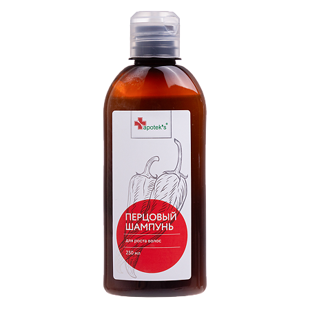 Изображение товара Apotek's Шампунь перцовый для роста волос 250 мл 1 шт