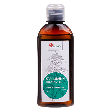 Изображение товара Apotek's Шампунь с экстрактом крапивы для укрепления волос 250 мл 1 шт