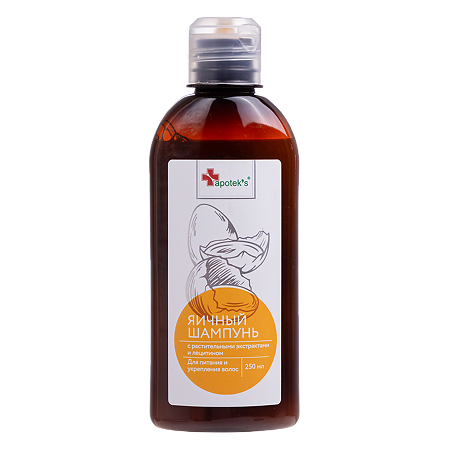 Apotek's Шампунь яичный для питания и укрепления волос 250 мл 1 шт