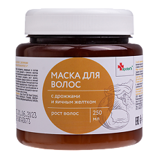 Купить Apotek's Маска для волос c  дрожжами и яичным желтком 250 мл 1 шт цена