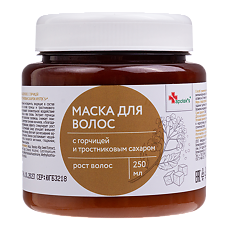 Купить Apotek's Маска для волос c горчицей и тростниковым сахаром 250 мл 1 шт цена