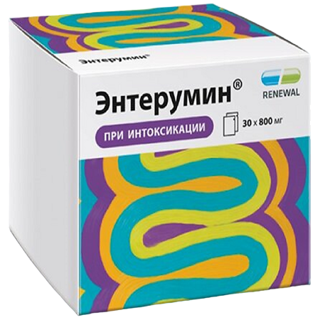 Энтерумин порошок д/приг суспензии для приема внутрь 800 мг пакеты 30 шт