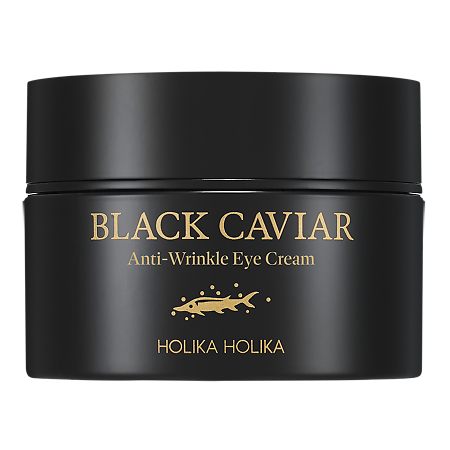 Изображение товара Holika Holika Black Caviar Anti-Wrinkle Питательный крем-лифтинг для области вокруг глаз с черной икрой 50 мл 1 шт
