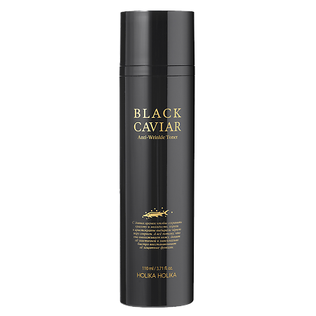 Изображение товара Holika Holika Black Caviar Anti-Wrinkle Повышающий упругость кожи тонер для лица с черной икрой 110 мл 1 шт