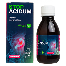 Изображение товара Stop Acidum Dr.Изжогин гелеобразная суспензия со вкусом мяты во фл по 150 мл 1 шт