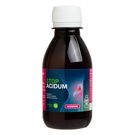 Stop Acidum Dr.Изжогин гелеобразная суспензия с альгинатом натрия со вкусом мяты фл по 150 мл 1 шт