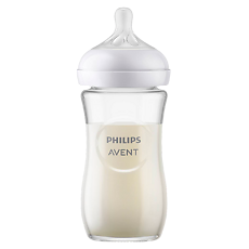 Изображение товара Philips Avent Бутылочка для кормления Natural Response стекло 1+ SCY933/01 240 мл 1 шт